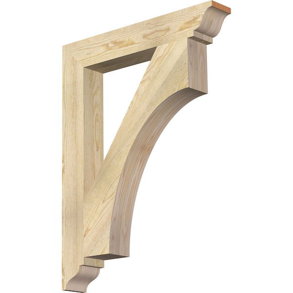 Ekena Millwork Westlake Traditional Rough Sawn Bracket, Douglas Fir, 4"W x 26"D x 34"H BKT04X26X34WTL01RDF - main